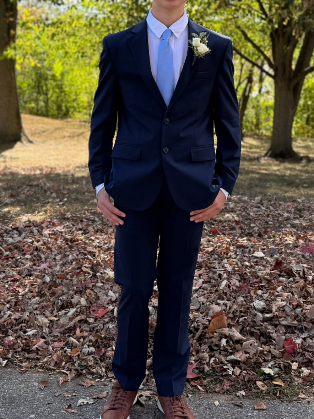 Navy Blue Jos. A. Bank Slim Fit Suit